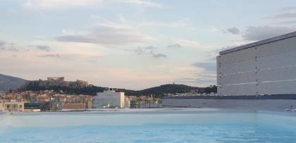 Private Rooftop Heated Pool with Acropolis View